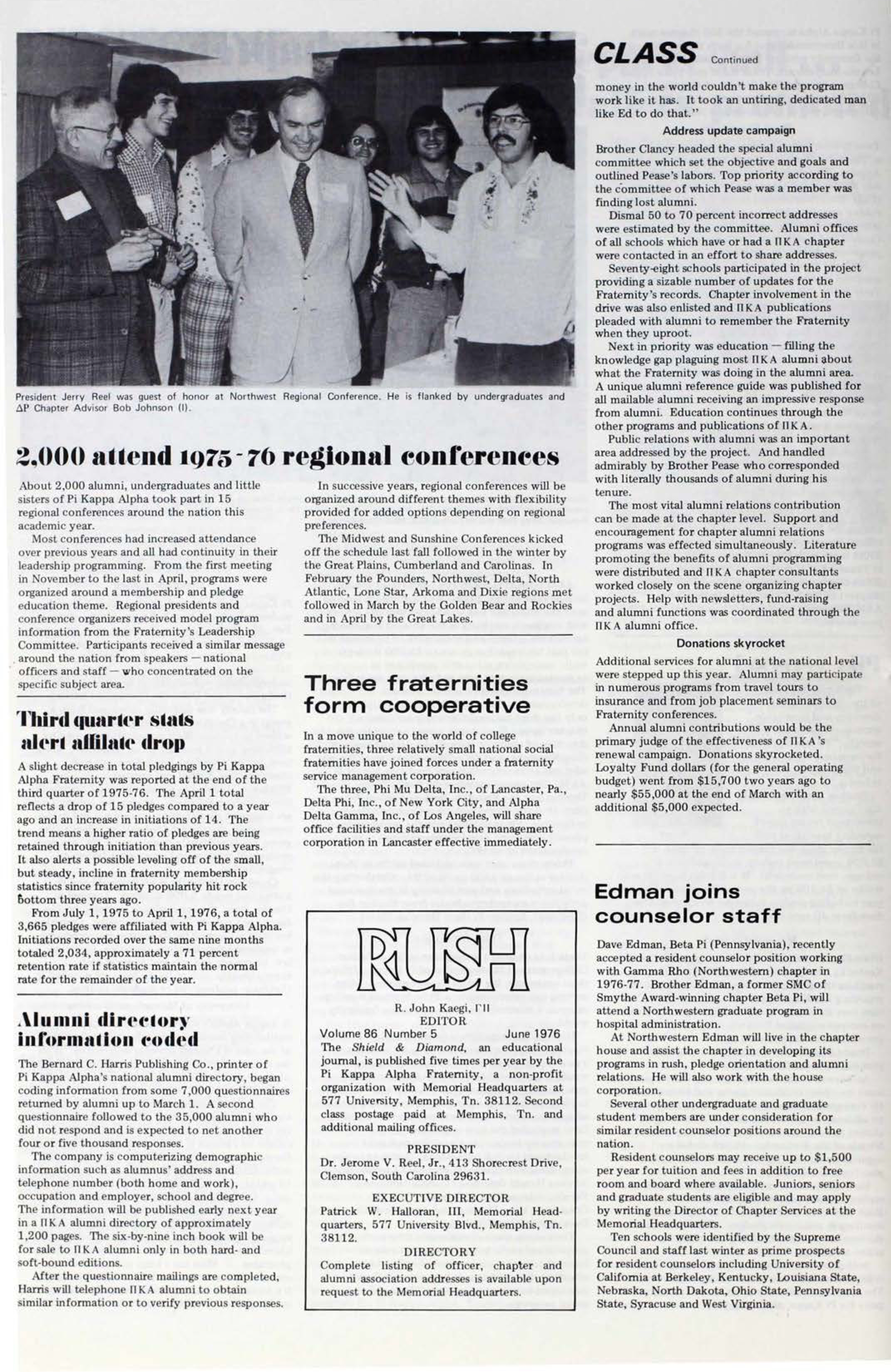 2,000 Attend 1973-76 Regional Conferences